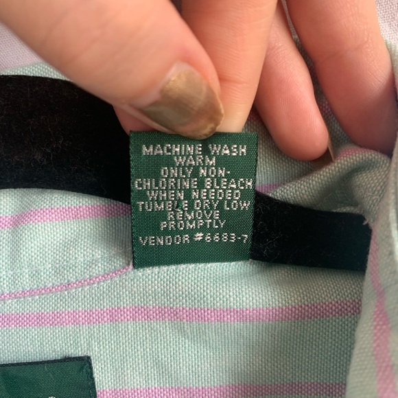 Vintage 80s/90s Hunt Club Pastel Mens Button-Up Shirt size XL - Picture 4 of 7